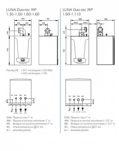 Baxi LUNA Duo-tec MP 1.35 настенный конденсационный газовый котел (одноконтурный)