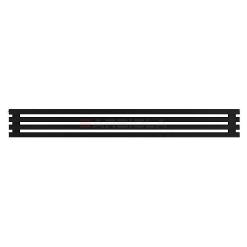 Arbiola Gorizont Ritmo H 1500-40-04 секции чёрный горизонтальный  радиатор c боковым подключением