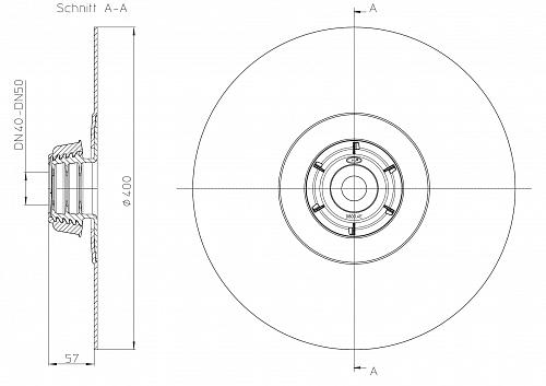 HL 800/40-50 Газоводонепроницаемая эластичная мембрана для прохода через фундамент DN40-50