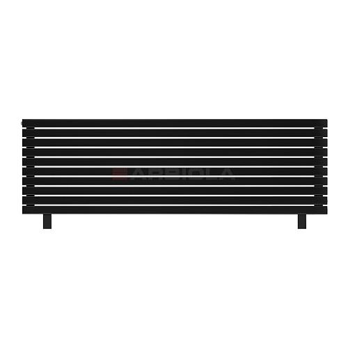 Arbiola Gorizont Liner HZ 2200-36-10 секции черный горизонтальный радиатор c боковым подключением с ножками