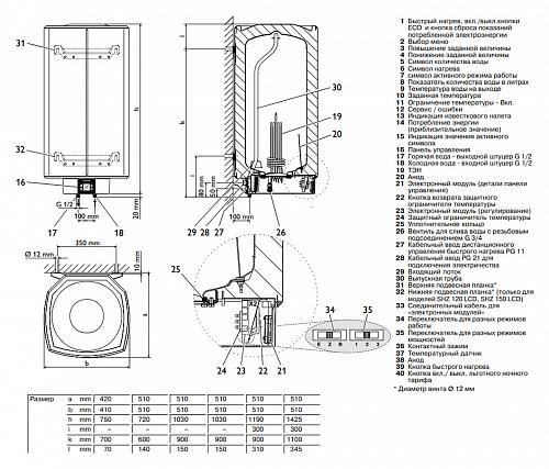 Stiebel Eltron SHZ 150 LCD Электрический водонагреватель