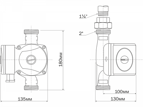 Aquario PRIME-B1-328-180 циркуляционный насос