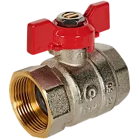 ROMMER Кран шаровой, ВР/ВР, ручка бабочка 1 1/4"