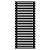 Arbiola Gorizont Ritmo H 750-40-29 секций чёрный горизонтальный  радиатор c боковым подключением