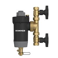 ROMMER Магнитный сепаратор шлама с щетками поворотный, ВР 3/4" корпус- композит