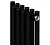 Royal Thermo Shift R22 VC2180 - 08 секций RAL9005m Дизайн-радиатор (черный) с нижним подключением