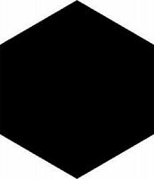 Codicer 95 Basic Hex 25 Black 22x25 Напольная плитка