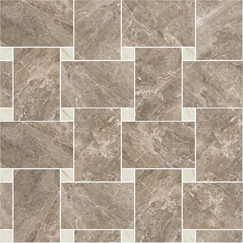 Versace Marble Mos.Intrec.Grig-Bian 29,1x29,1 см Напольная плитка