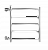 Terminus Классик 500х696 с боковым подключением Водяной полотенцесушитель 