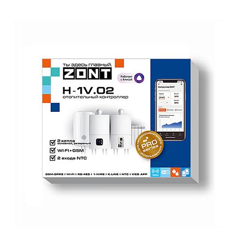 Отопительный контроллер ZONT H-1V.02 GSM / Wi-Fi