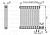 Arbonia 2057 22 секции стальной трубчатый радиатор нижнее подключение