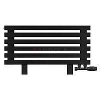 Arbiola Gorizont Ritmo VZ 700-40-06 секций чёрный горизонтальный  радиатор c нижним подключением (на ножках)