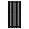 Arbiola Mono H 1200-60-10 секции черный вертикальный радиатор c боковым подключением