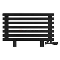 Arbiola Gorizont Ritmo VZ 700-40-07 секций чёрный горизонтальный  радиатор c нижним подключением (на ножках)