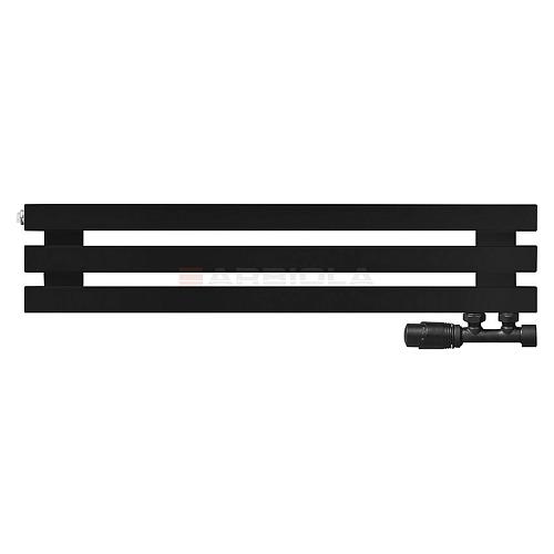 Arbiola Ritmo Gorizont V 1000-40-03 секции чёрный горизонтальный радиатор c нижним подключением