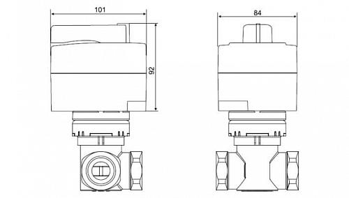 Danfoss AMB 162 DN15-50 (082H0222) Электропривод t-60c (230В)