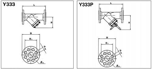 Danfoss Y333 DN350 (149B3794) Фильтр с пробкой фланцевый