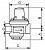 Danfoss 7bis DN32 (149B7600) Клапан редукционный