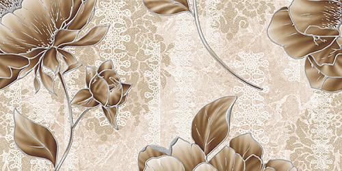 Rodnoe Romantica Emperador 2 décor beige 25x50 см Декор 