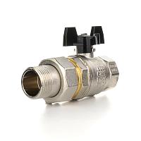 Elsen Краны шаровые с накидкой гайкой, ручки бабочка/рычаг Elsen Краны шаровые с накидкой гайкой, ручки бабочка/рычаг