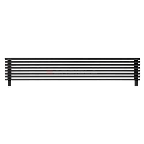 Arbiola Gorizont Compact HZ 2200-63-08 секции черный горизонтальный радиатор c боковым подключением с ножками
