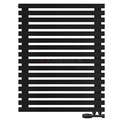 Arbiola Ritmo Gorizont V 1000-40-16 секций чёрный горизонтальный радиатор c нижним подключением