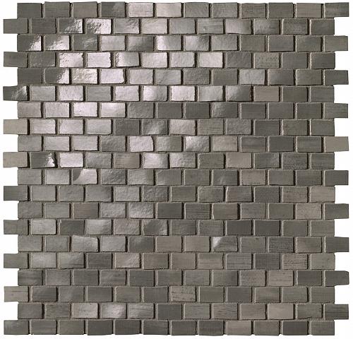 Fap Ceramiche Brickell Grey Brick Mosaico Gloss 30×30 см Мозаика