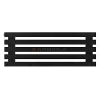 Arbiola Gorizont Ritmo H 700-40-05 секций чёрный горизонтальный  радиатор c боковым подключением
