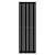 Arbiola Mono H 2200-60-11 секции черный вертикальный радиатор c боковым подключением