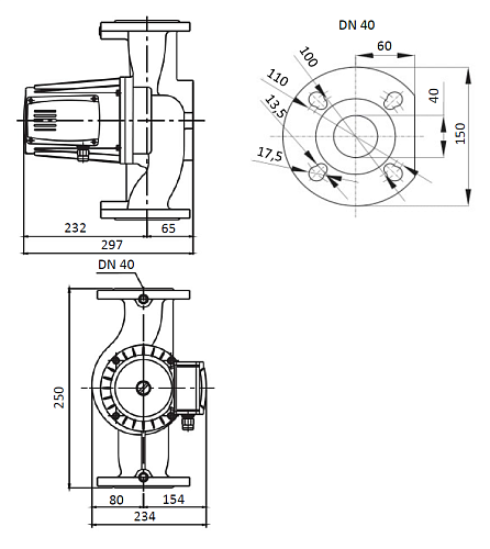 SHINHOO BASIC 32-12F 1x230V Циркуляционный насос