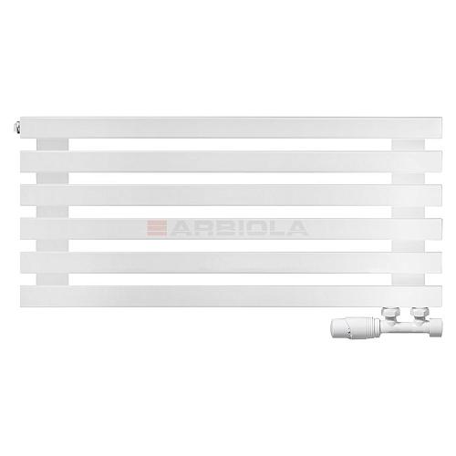 Arbiola Ritmo Gorizont V 1000-40-06 секций белый горизонтальный радиатор c нижним подключением